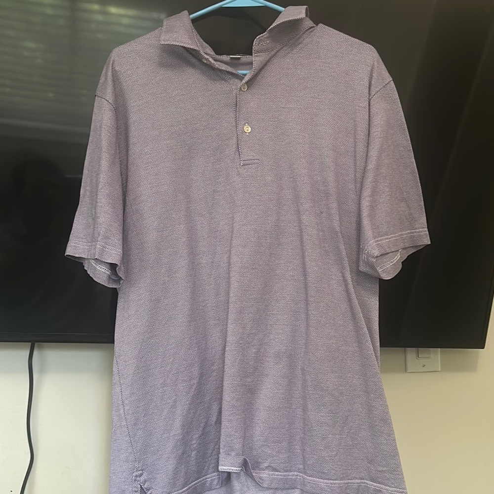 Peter Millar Purple Polo Shirt Relaxed Fit